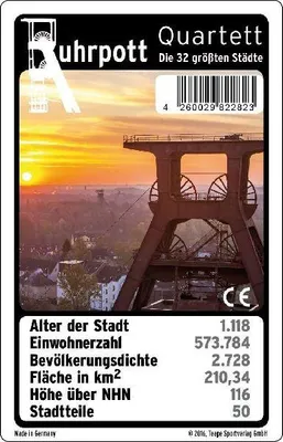Produktbild von Quartettspiel Ruhrpott 32 größten Städten ab 6 Jahren
