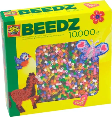 Produktbild von SES Creative Farbmix 10.000 Bügelperlen Set Bügelperlenbox