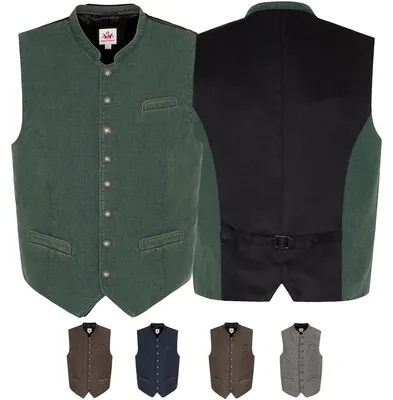Produktbild von PINTO Herren Trachtenweste Trachten, Größe:54/XL, Farbe:Grün