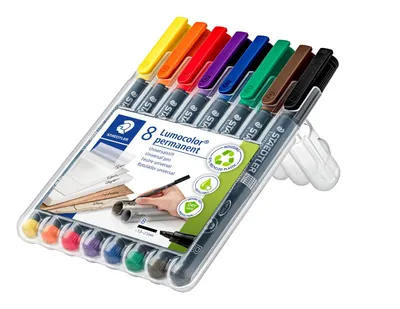 Produktbild von STAEDTLER Folienstift Lumocolor B perm 8St