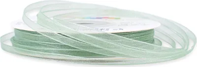 Organzaband 3mm x 50m Rolle Eukalyptus