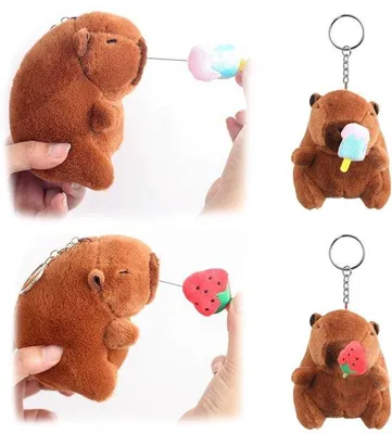 Zdjęcie produktu dla Uroczy brelok z kapibarą, 12 cm, pluszowy