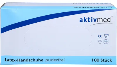 Produktbild von Latex-Handschuhe Einmal puderfrei L 100 St
