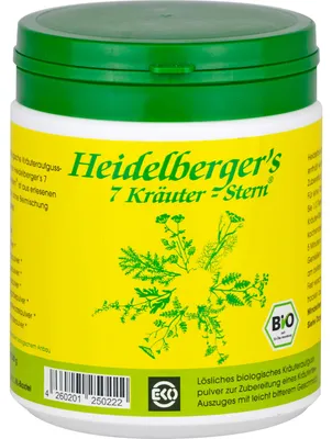 Zdjęcie produktu dla Heidelbergers 7 ziół w proszku o jakości organicznej 250 g