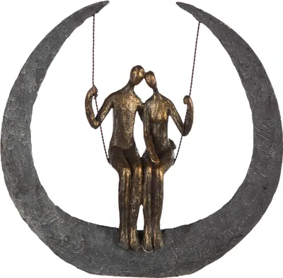 Produktbild von Casablanca by Gilde Dekofigur Skulptur Swing bronzefarben H. 30 cm,89166