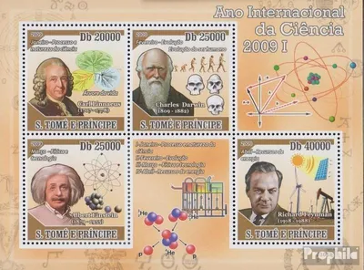 Produktbild von Briefmarken Sao Tome e Principe 2009 Mi 4035-4038 Kleinbogen (kompl.Ausg.) postfrisch Jahr der Wissenschaft