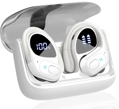 Obrázek produktu pro Bezdrátová sluchátka do uší Bluetooth – bezdrátová sluchátka s nabíjecím pouzdrem a mikrofonem pro iPhone a Android S01