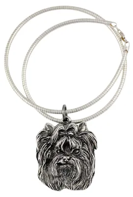 Produktbild von Yorkshire Terrier I - Hundehalsband, einzigartiger Schmuck für den Hundefan, einzigartiger Kreuzotter-Anhänger der Marke Art-Dog