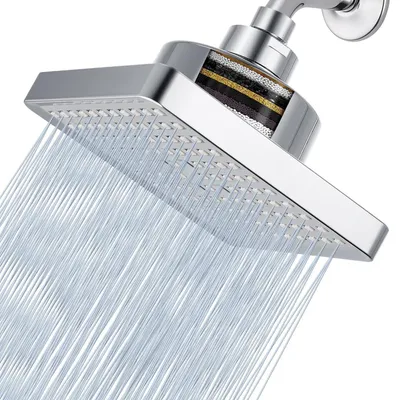 Productafbeelding van Hoogdruk regendouchekop met filter, 15 cm, chroom