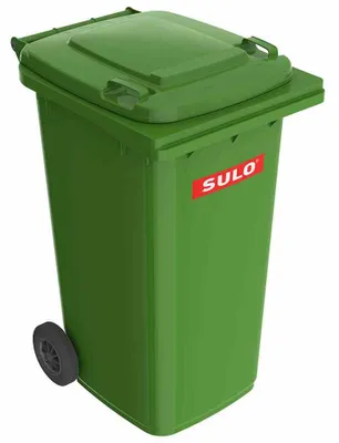 Immagine prodotto di SULO Bidone per rifiuti grandi 240l HDPE verde mobile, secondo EN 840 - 1053686