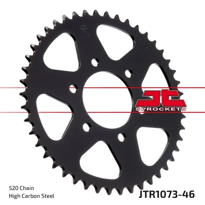 Immagine prodotto di JTSPROCKETS, pignone per catena, modello JTR1073.46, posteriore, Acciaio al carbonio