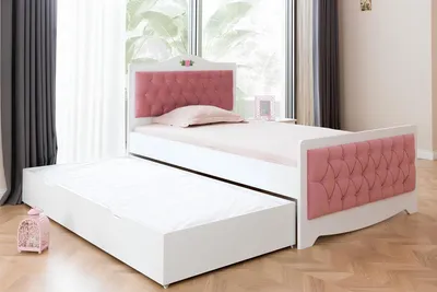 Produktbild von Weißes Einzelbett Designer Kinderzimmer Möbel Schlafzimmer Holzbett Neu