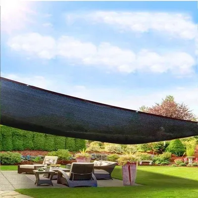 Productafbeelding van Schaduwdoek Dekzeil - Zonnescherm Net - Planten Beschermen - 75% Schaduwpercentage - 35x45FT - Zwart