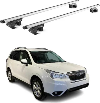 Zdjęcie produktu dla Bagażnik dachowy podstawowy do Subaru Forester mk4 2013-2018 90 kg aluminium srebrny 2x ABE