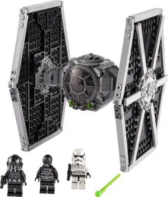 Produktbild von LEGO 75300 Star Wars Imperial TIE Fighter Spielzeug mit Sturmtruppler und Piloten als Minifiguren aus der Skywalker Saga