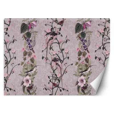 Produktbild von FOTOTAPETE Bunte Dschungel rosa 450x315 cm VLIES Tapete Wandtapete Wandbilder Wanddekoration Design Wohnzimmer Schlafzimmer Flur Büro Küche
