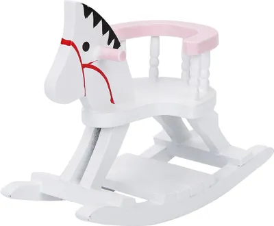 Produktbild von 1/12 Spielzeugpferdestuhl, Puppenhauszubehör, Miniatur für Kinder Kinder