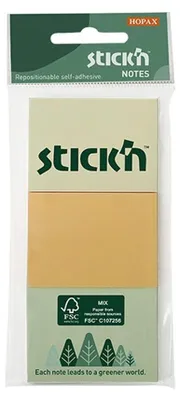 Zdjęcie produktu dla Notes samoprzylepny 38 x 51 mm 3 pastelowe kolory 100 kartek