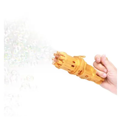 Productafbeelding van Mini zeepbellenpistool, gouden uitvoering. Zeepbellenmachine