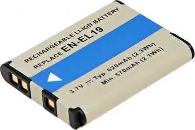 Produktbild von Batterie T6 Energie Nikon EN-EL19, NP-BJ1, 620mAh, 2.3Wh, black