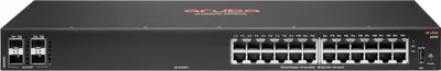 Obrázek produktu pro HPE Aruba Networking CX 6000 24G 4SFP Switch, Řízený, L3, Gigabit Ethernet (10/100/1000), Instalace do racku, 1U