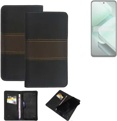 Produktbild von K-S-Trade Hülle Handyhülle kompatibel mit Vivo iQOO Z9x Schutzhülle Walletcase Bookstyle Tasche Schutz Case Handytasche Wallet Cover Kunstleder