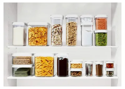 Produktbild von Optima Trockenvorratsdose, 2,2 L, rechteckig, hygienisch und platzsparend, mit Schnappverschluss