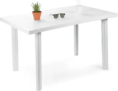 Produktbild von Ozello - Gartentisch, 126x76x72h cm Weiß, 6 Plätze  Italy