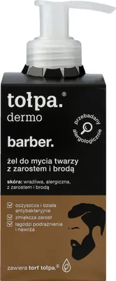 Produktbild von TOŁPA Dermo Barber Gesichtswaschgel für Stoppeln und Bart 150 ml