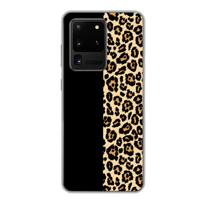 Produktbild von MuchoWow® Handyhülle Schutzhülle Hülle für Samsung Galaxy S20 Ultra Panther Druck - Design - Tiere Silikon Softcase Handy Hülle - Karteninhaber