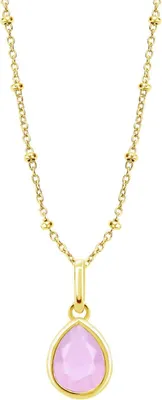 Produktbild von Lotus Silver Halskette LP3563-1/4 Sterling Silber Gold plattiert mit Zirkonia Rosa