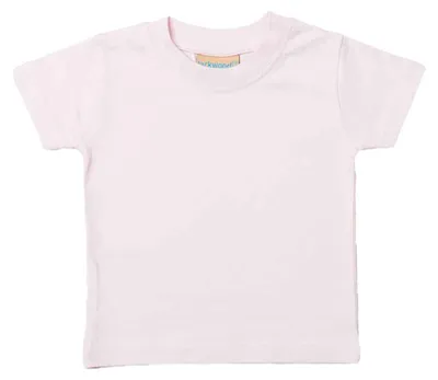 Image de Larkwood - T-shirt à col rond pour bébé LT5937 (104) (rose pâle)