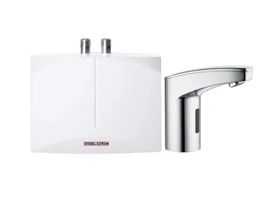 Produktbild von STIEBEL ELTRON elektronischer Mini-Durchlauferhitzer DEM 3 + WSH 10 Sensorarmatur fürs Handwaschbecken, 3,5 kW, mit Stecker 230V, druckfest + drucklos
