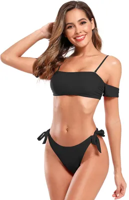 Produktbild von SHEKINI Zweiteiliger Badeanzug Bikini-Set Kostüm Bandeau S