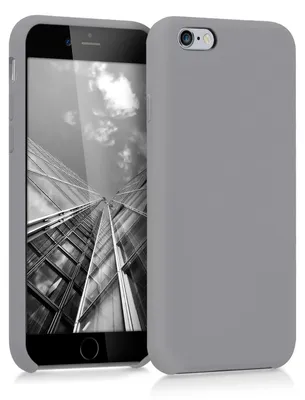 Produktbild von kwmobile Handyhülle für Apple iPhone 6 / 6S Hülle - Case Silikon - Kabelloses Laden - Schutzhülle Cover in Stone Dust
