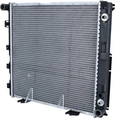 Produktbild von Kühler Motor Kühlrippen gelötet 492 - 485 mm Alu NRF für u.a. MERCEDES-BENZ 124