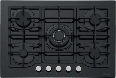 Immagine prodotto di Silverline CS5405B01 piano cottura Nero Da incasso 75 cm Gas 5 Fornelli
