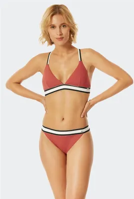 Produktbild von Schiesser Damen Bikini-Hose Aqua Californian Dream - whisky - Größe XS