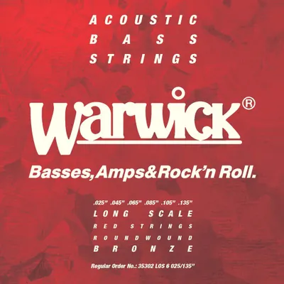 Produktbild von WARWICK 35302 Red Acoustic Bass Bronze 025-135