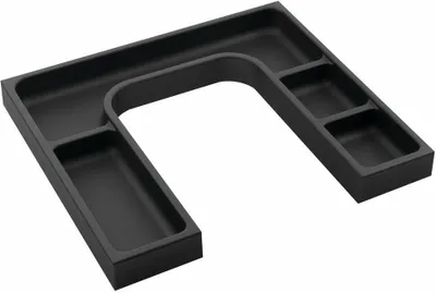 Obrázek produktu pro Organizér LINDO "U" 372x36x323 mm, plast, antracitová barva