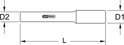 Immagine prodotto di KS TOOLS Portabit da 3/8" con isolamento protettivo 250 mm - 117.3812