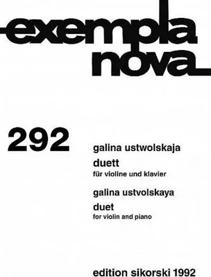 Produktbild von Duettfür Violine und Klavier