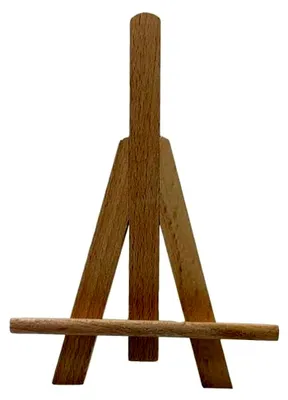 Produktbild von Mini Holzstaffelei 15 cm – Halter für kleine Fotos, Platzkarten und Dekorationen