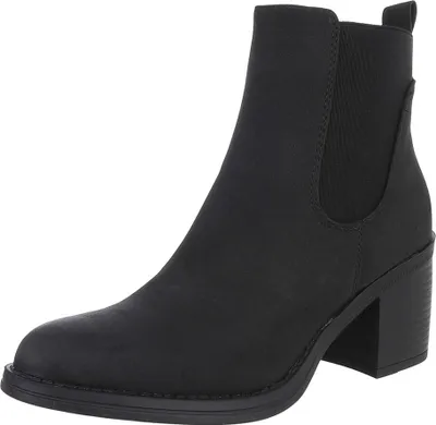 Produktbild von Ital-Design Damen Stiefeletten Chelsea Boots Leicht gefüttert Textiloptik, Lederoptik Klassische Stiefeletten 90482723 Schwarz Gr.  37