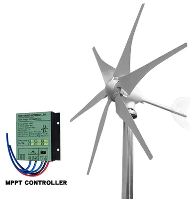 Produktbild von Windturbine – Windgenerator – Windmühle – Nachhaltige Energie – 3000 Watt – Hybrides Solarsystem – Autarkes Energiesystem