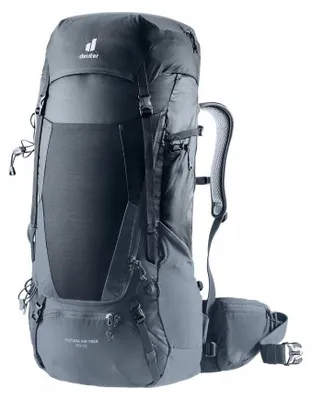 Zdjęcie produktu dla Deuter Futura Air Trek, Górne, Wspinaczka górska, Czarny, Unisex, Poliamidowy, Polietylenosulfon (PES), Kieszeń boczna