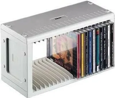 Produktbild von Hama CD Rack 20 Grau 20 CDs/DVDs (B x H x T) 289 x 157 x 125 mm Hama (48402)