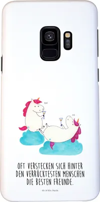 Produktbild von Mr. & Mrs. Panda Samsung Galaxy S9 Handyhülle Einhorn Sekt - Weiß - Geschenk, Einhörner, Hülle, Freundin, BFF, Cover, Handy Schutzhülle, Spaß, Unicorn, Smartphone