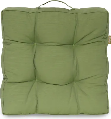 Produktbild von Herlag Loungekissen Ava 50x50x10cm Grün extra dicke Polsterung 10cm Sitzkissen