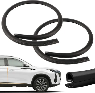 Produktbild von 2 Dichtungsstreifen für die B-Säule von Autotüren, Gummidichtung für Fahrzeugtüren, universelle Wetterabdichtung für LKW, KFZ, Autos und SUV